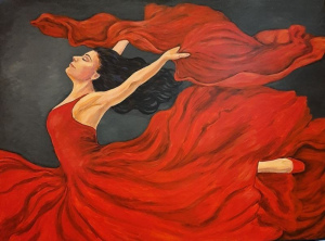 Dancer in Red  by Beverly Sneath