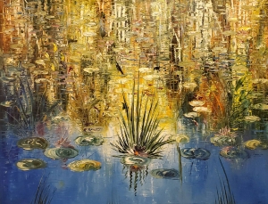 Water Lily Pond by David Vasquez