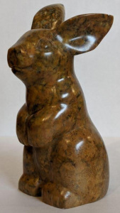Pensive Baby Bunny Standing by Katherine A. Beatty