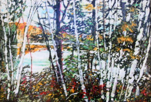 Riverside Birches 20 by Micheal Zarowsky