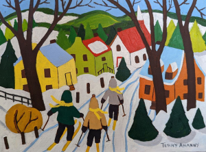 Children Skiing by Terry Ananny