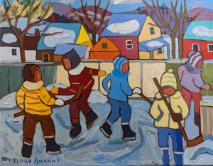 Hockey Game by Terry Ananny